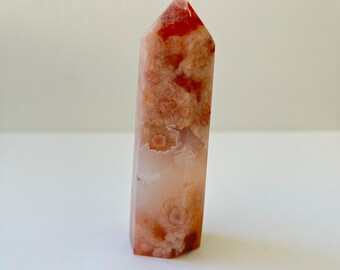 Beautiful Carnelian Flower Agate Tower