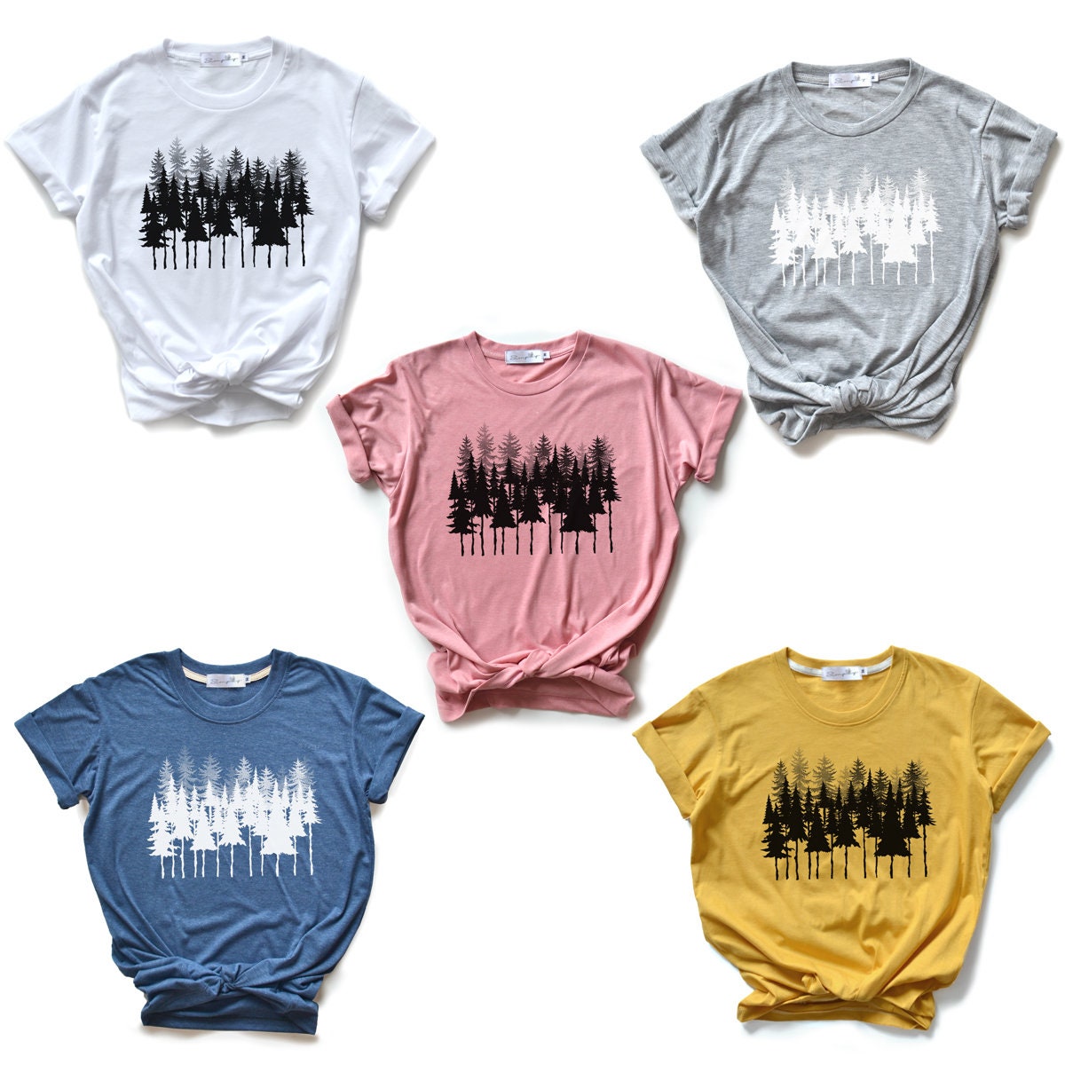 Pine Shirt Pine Tree Shirt Adventure Hiking Camping Shirt Etsy