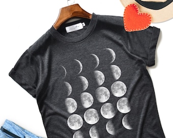 Half Moon T-shirt: Unisex Soft Moon Top - Etsy