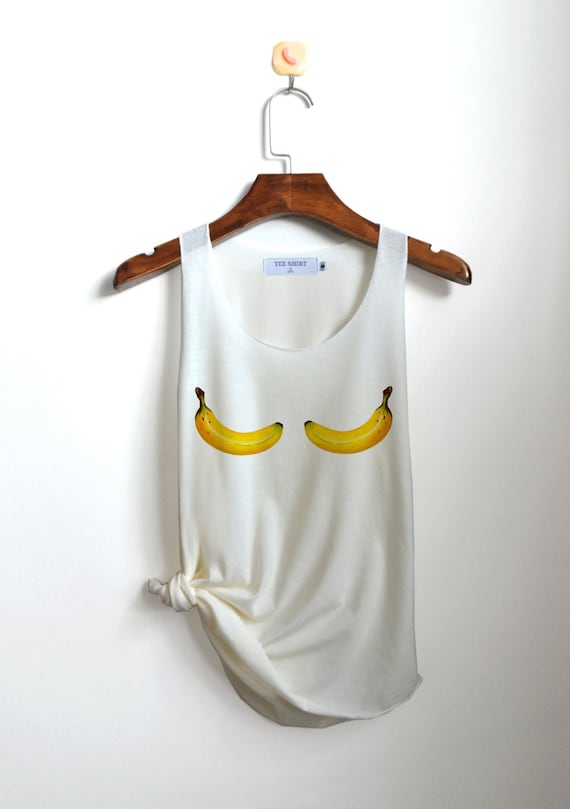 Banana Shirt Fruit Boob Tank Top Boob Boobs Tank Top Banana