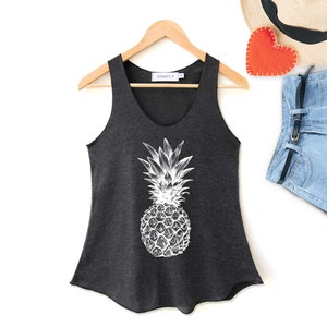 Camiseta de tirantes con piña: Camiseta de viaje Aloha Beaches