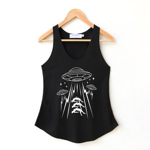 UFO Shirt UFO abduction Tank Top UFO graphic shirt Clothing Tank Top Women