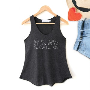 Rabbits Shirt Rabbits Tank Top animals Tank Top Clothing Tank Top Womens