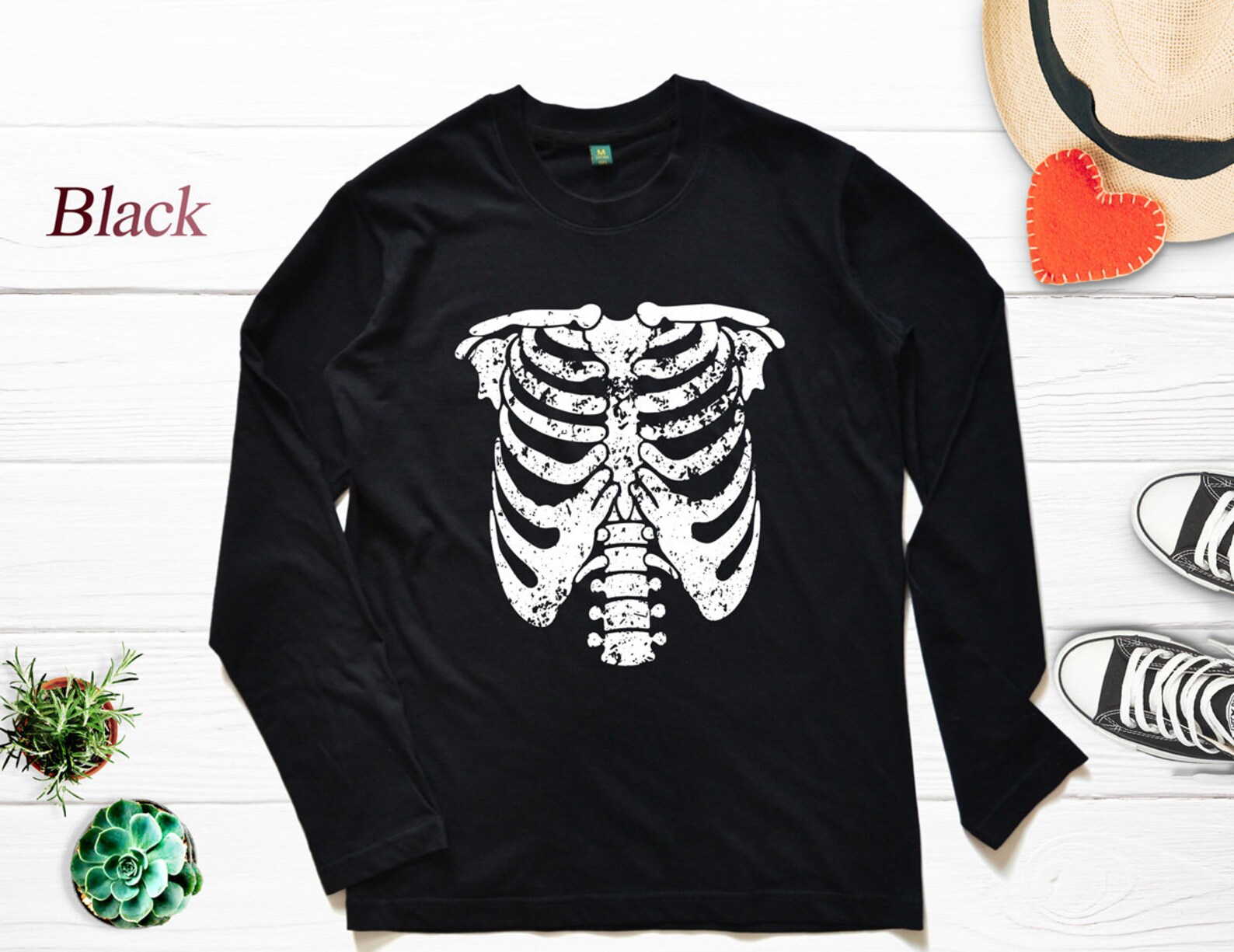 Skeleton Shirt Body Bones Shirt Anatomy Graphic Long Sleeve - Etsy