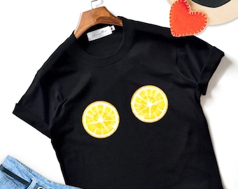 Lemon Shirt Lemon boob lemonade Clothing Women Unisex
