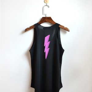 Blitzbolzen T-Shirt leuchtbolzen Tank Top mit Rücken bedruckt Tank Top Kleidung Damen Tank Top
