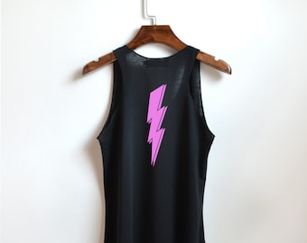 Lighting bolt shirt lighting bolt Tank Top with back printed Tank Top Clothing Tank Top Women