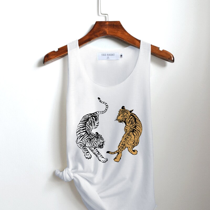 Off-White Tiger Sequin Top