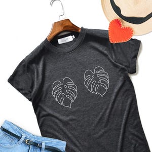 Camiseta de hoja de monstera: divertida camiseta unisex para amantes de las plantas
