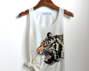 Tiger bengal shirt Tiger graphic Tank Top yin yang tigers Tank Top Clothing Tank Top Womens