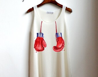 boxing gloves Shirt - boxing Tank Top - boob boobs Tank Top - boxing girl Clothing Tank Top Womens