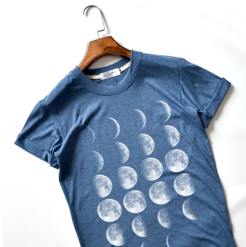 Moon Phase TShirts Moon TShirt Full Moon Top High Quality Etsy
