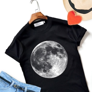 Supermond T-Shirts Mond T-Shirt Vollmond Top High Quality Super Soft Unisex