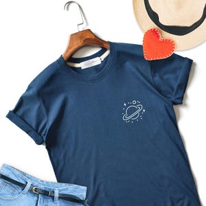 Planet Symbol T-Shirt: Soft Unisex Space Top