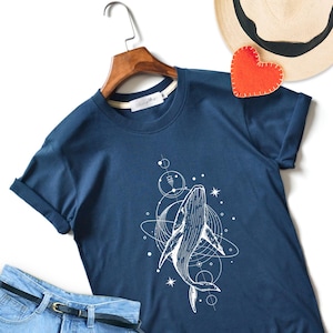 Geometric Whale Shirt Whale graphic Shirt Mama whale Shirt Clothing Unisex