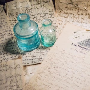 Cartas antiguas de la década de 1890, "Un día en la vida", a mi querida familia. 130 años de antigüedad. Efímera/Diario basura/Papel/Manuscrita.