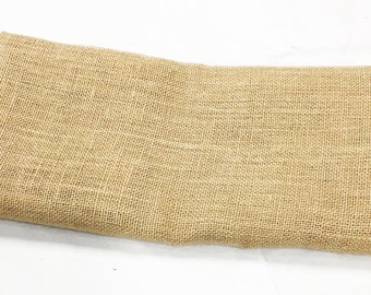 Burlap Fabric by the Yards, 14 inch to 48 Inches wide X 2 yards. Natural tight weave premium tan