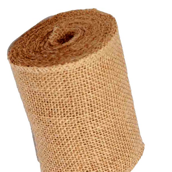 Ruban de toile de jute AAYU Premium, bords câblés, rouleau de ruban de ferme, rouleau de 10 et 15 verges, ruban de toile de jute, tissu de jute naturel, respectueux de l'environnement