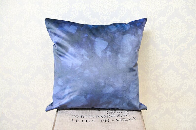 AAYU Square Pillow Covers 18x18 inch Velvet Base Soft Fabric Pack of 4 Trendy Pattern Printing on Both Sides