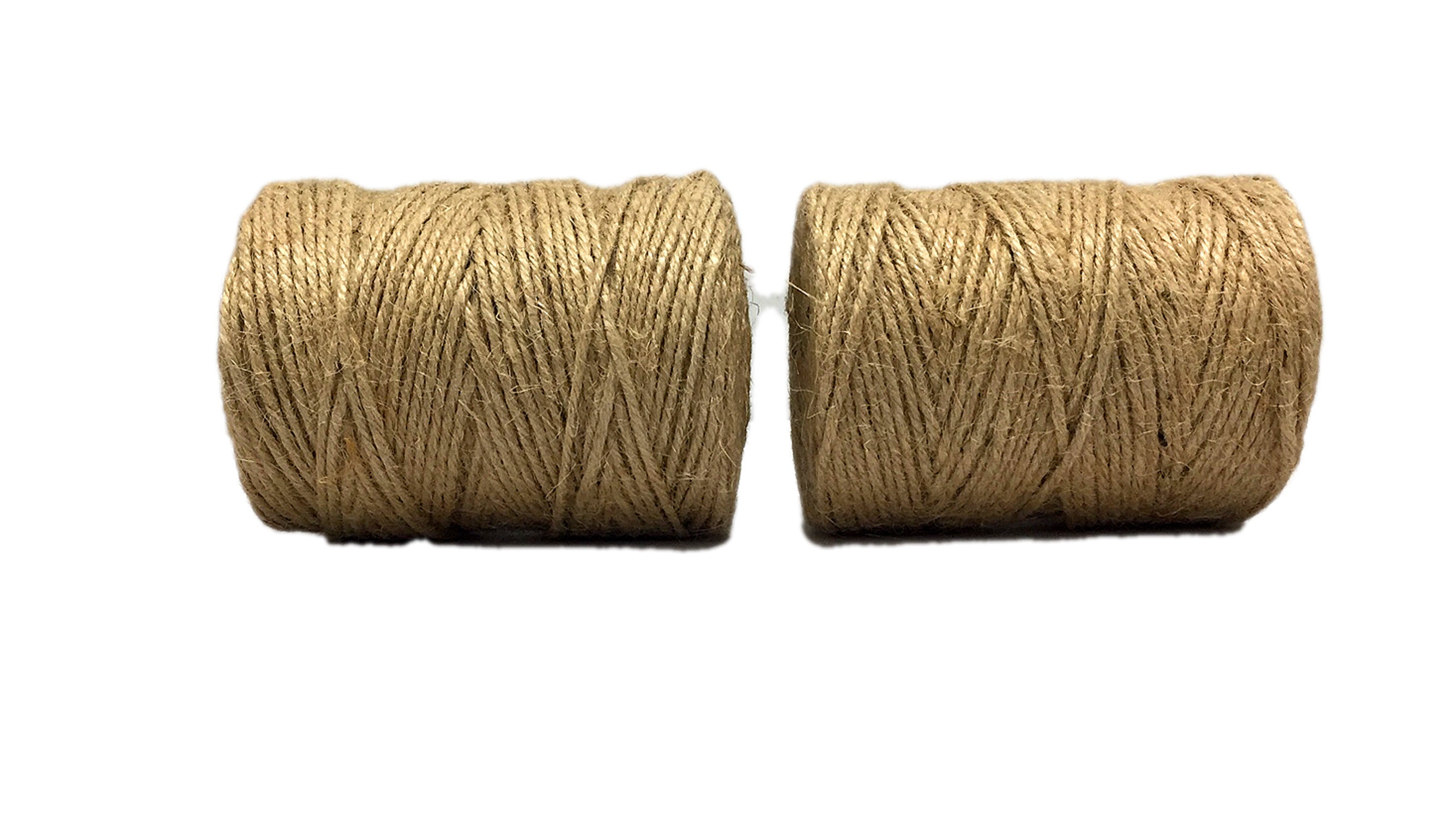 Bi-colored Jute Twine Cord Rope Ribbon, 2.5mm, 5/64-inch, 50-yard 