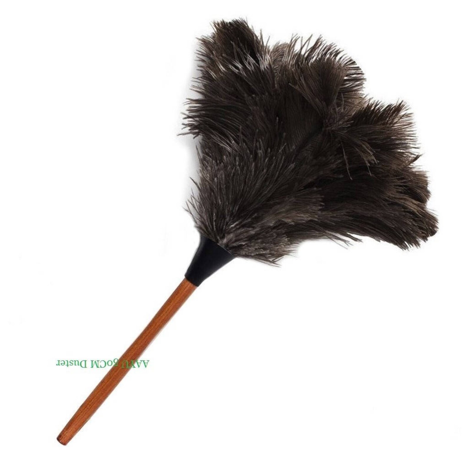 AAYU Ostrich Feather Duster With Long Wooden Handle Natural Etsy
