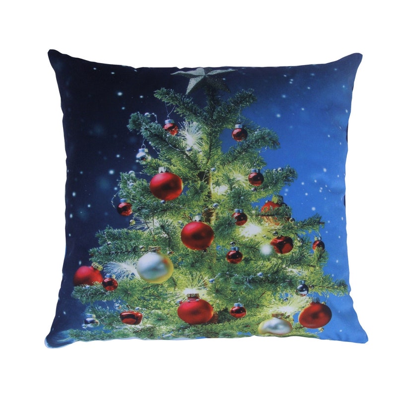 AAYU Decorative Christmas Pillow Covers, Christmas Lover gift, Sofa pillow cover, Throw Velvet Pillow for Xmas, Gift for Her, Cushion Cover image 2