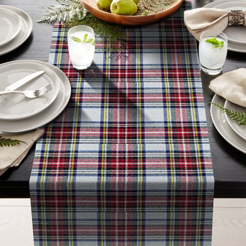 AAYU Scottish Tartan Plaid Table Runner 14 Inch X 108 Inch Etsy