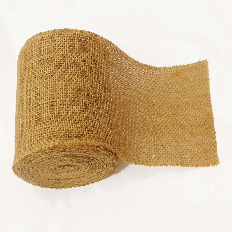 Lot de 3 rouleaux de ruban de toile de jute AAYU, matériel pour arcs de couronnes, emballage de panier, décor rustique, jute massif floral, rouleau de ruban de ferme en toile de jute image 8