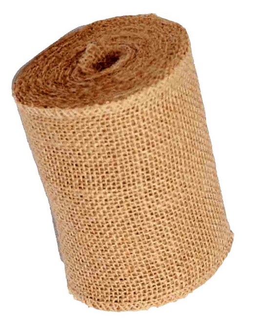 Burlap Ribbon Fabric Wired Edge 20 Yards for Decoration (2.5inch, Natural)