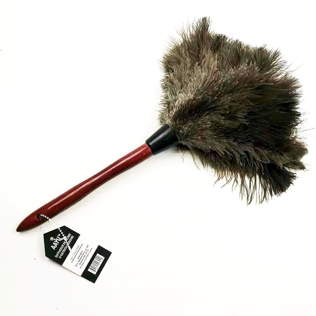 AAYU Ostrich Feather Duster With Long Wooden Handle Natural Etsy