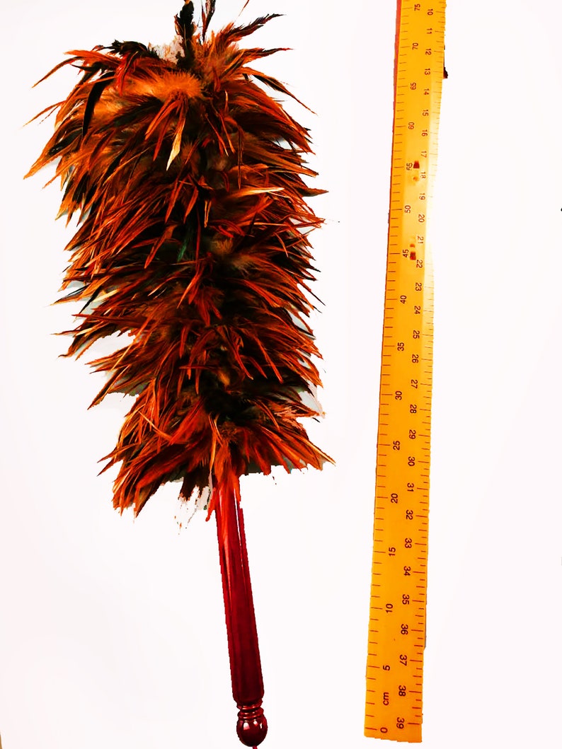 AAYU Rooster Chicken Feather Duster Natural Dust Cleaner Etsy