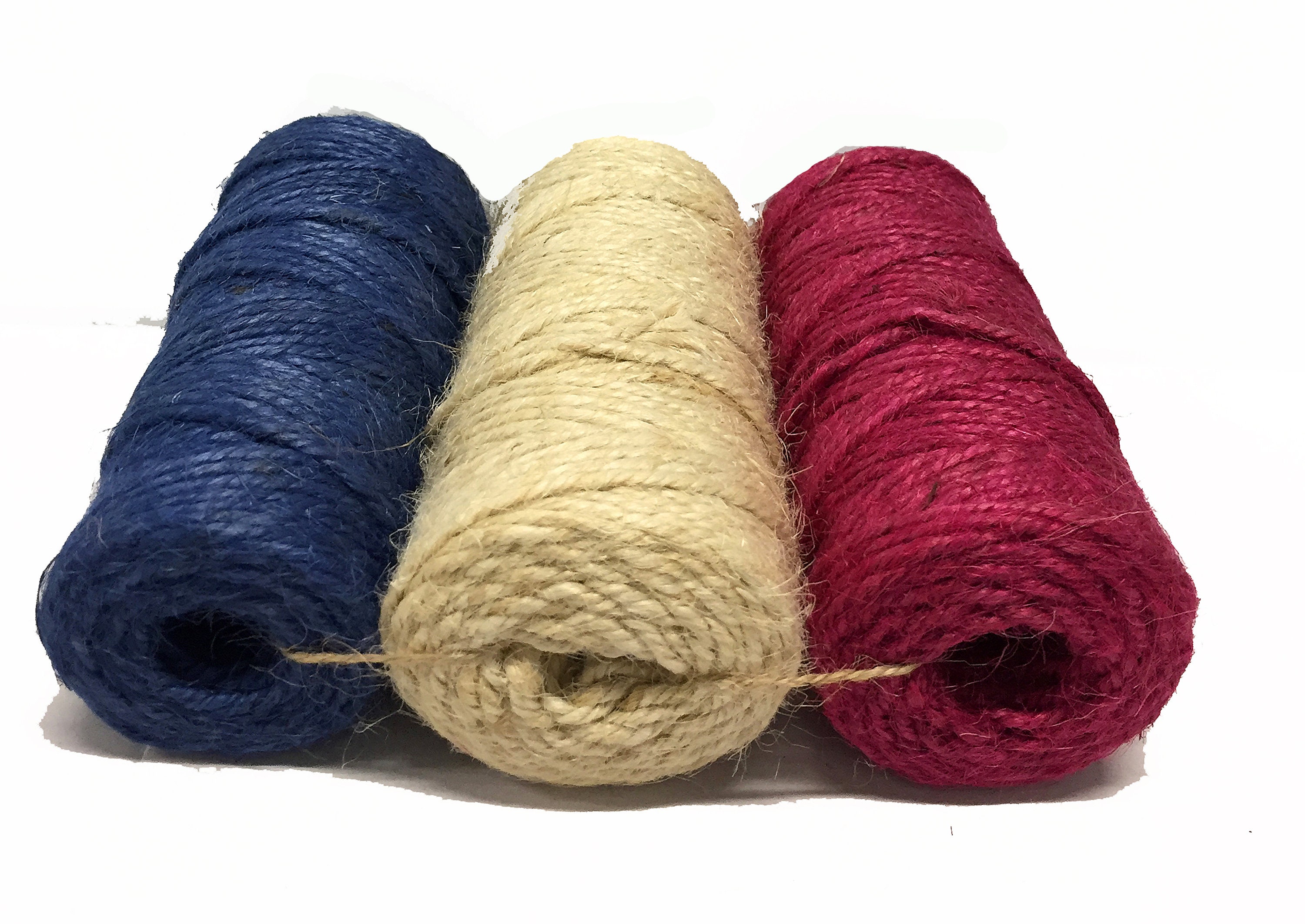 Mandala Crafts Colored Jute Twine String for Crafts – Hemp Rope