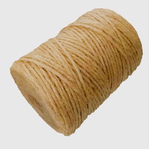 100 Feet Jute Rope for Crafts, 6mm Thick Braided Twine for Nautical Decor  (Brown)