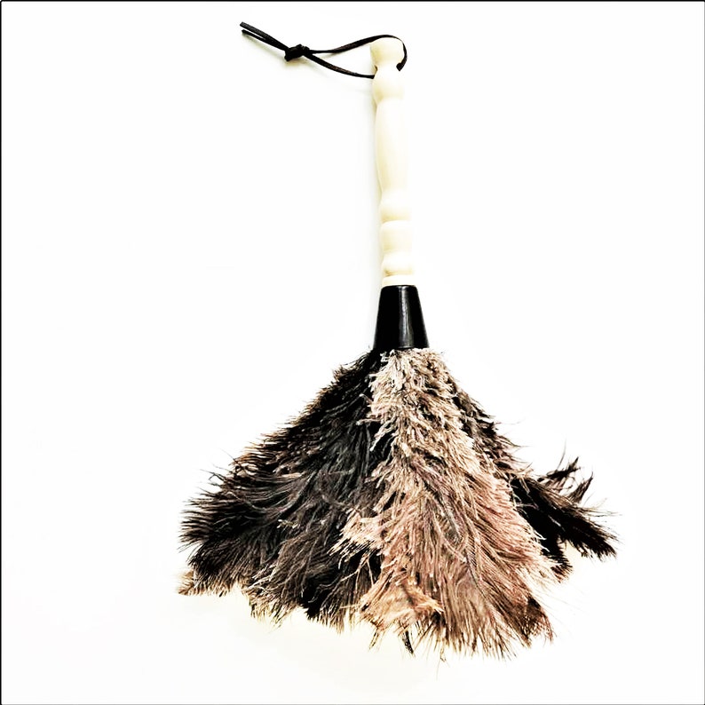 AAYU Professional Ostrich Feather Duster W/ Wooden Handle Etsy