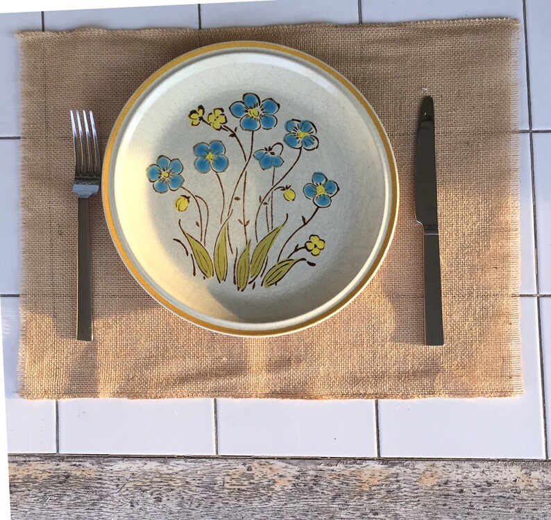 14inchwide Jute Burlap Table Runner or Placemats Farmhouse Etsy