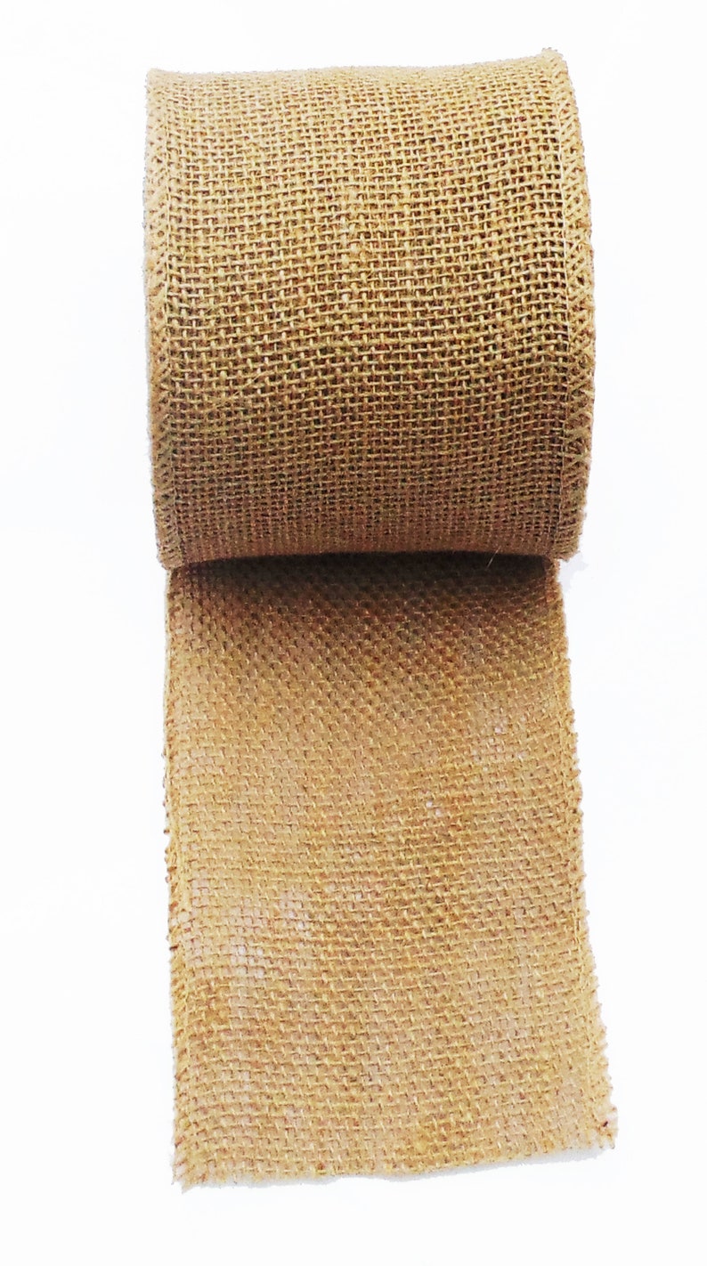 Lot de 3 rouleaux de ruban de toile de jute AAYU, matériel pour arcs de couronnes, emballage de panier, décor rustique, jute massif floral, rouleau de ruban de ferme en toile de jute image 10