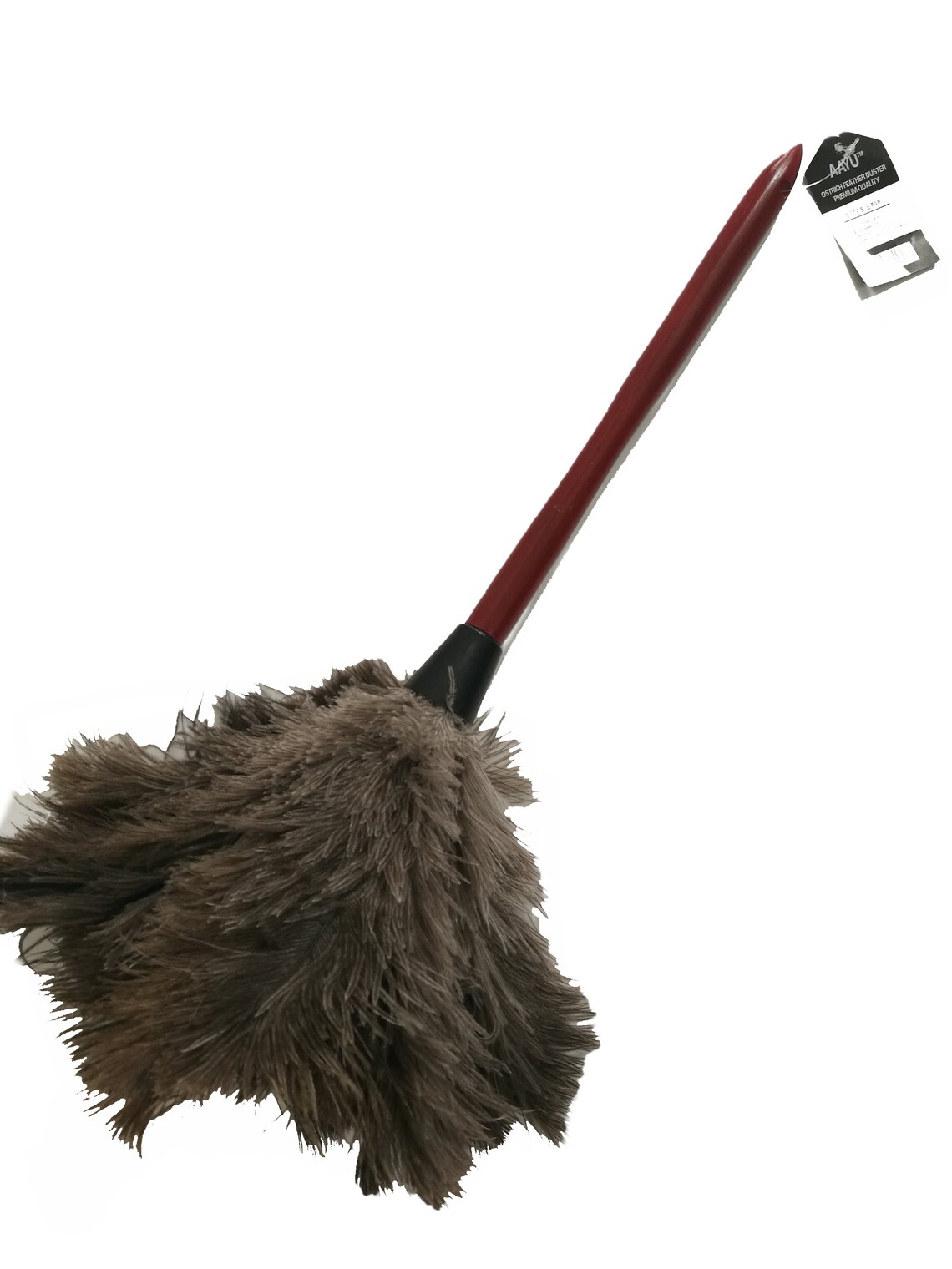 AAYU Ostrich Feather Duster With Long Wooden Handle Natural Etsy