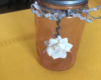 Pink Rustic Mason Jar