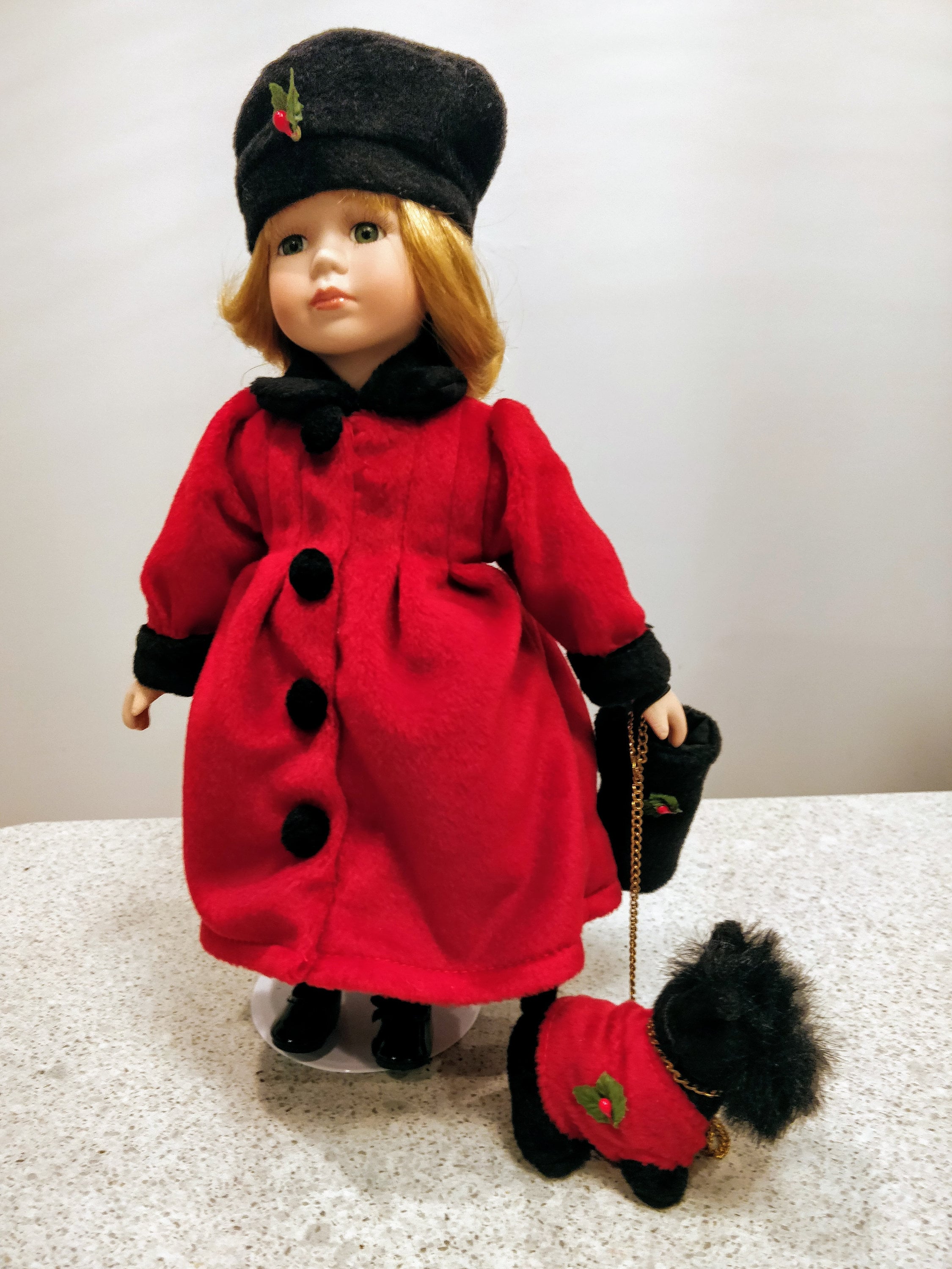 Collectible Porcelain Doll With Dog 1996/ Fine Porcelain Doll Etsy UK