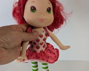 Collectible Hasbro Strawberry Shortcake Plush and Rubber Doll/Strawberry Shortcake Plush and Rubber Toy