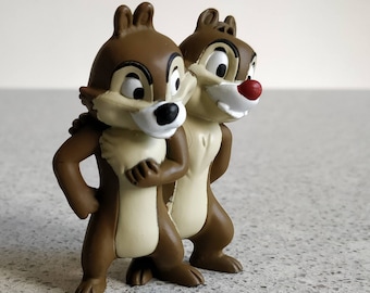 Chip and Dale PVC Cake Topper/Collectible Chip and Dale Mini Figures/PVC Chip and Dale Cake Decoration
