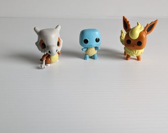 Set of 3 Pokémon Plastic Cake Toppers/Pokémon PVC Cake Toppers/PVC  Figures/Collectible Pokémon Toys
