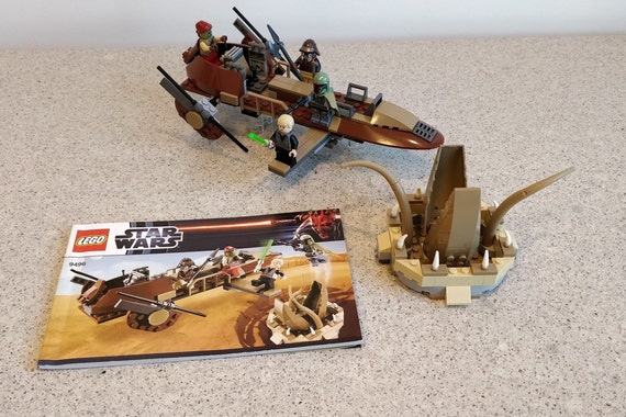 Vintage Lego Star Wars Desert Skiffcollectible Set 9496