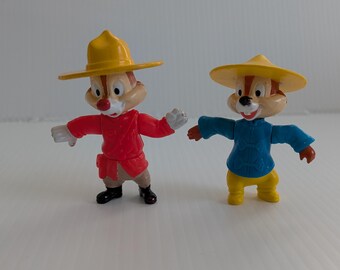 コレクターズアイテム チップとデール ディズニー プラスチック ケーキトッパー/1994年 チップとデール ディズニー ケーキデコレーション/PVC チップとデール ディズニー おもちゃ