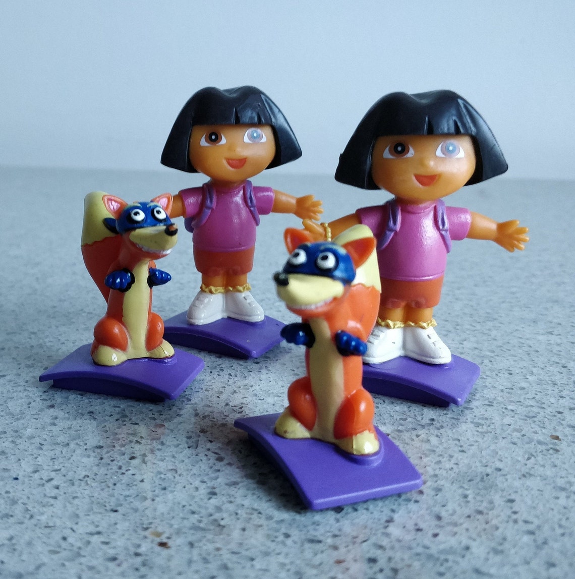 Set of 2 Collectible Dora the Explorer Plastic Cake Toppers/ | Etsy