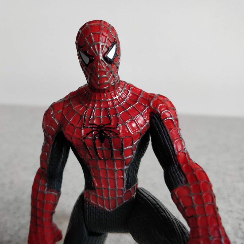 Spiderman Pvc Cake Topperspiderman Plastic Cake Etsy