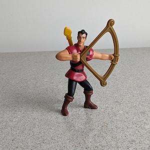 Collectible Gaston Beauty and the Beast 2002  PVC Action Figure/ Gaston Beauty and the Beast Plastic Cake Topper