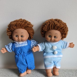 Collectible  Vintage Set of 2 Cabbage Patch Kids Cuties Friends Plush and Rubber Dolls  /Collectible Cabbage Patch Plush Toys