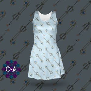 Videogame Dress Heartless Dress Cosplay Dress Kingdom Hearts Dress Oddity Apparel Kingdom Hearts Crest Dress