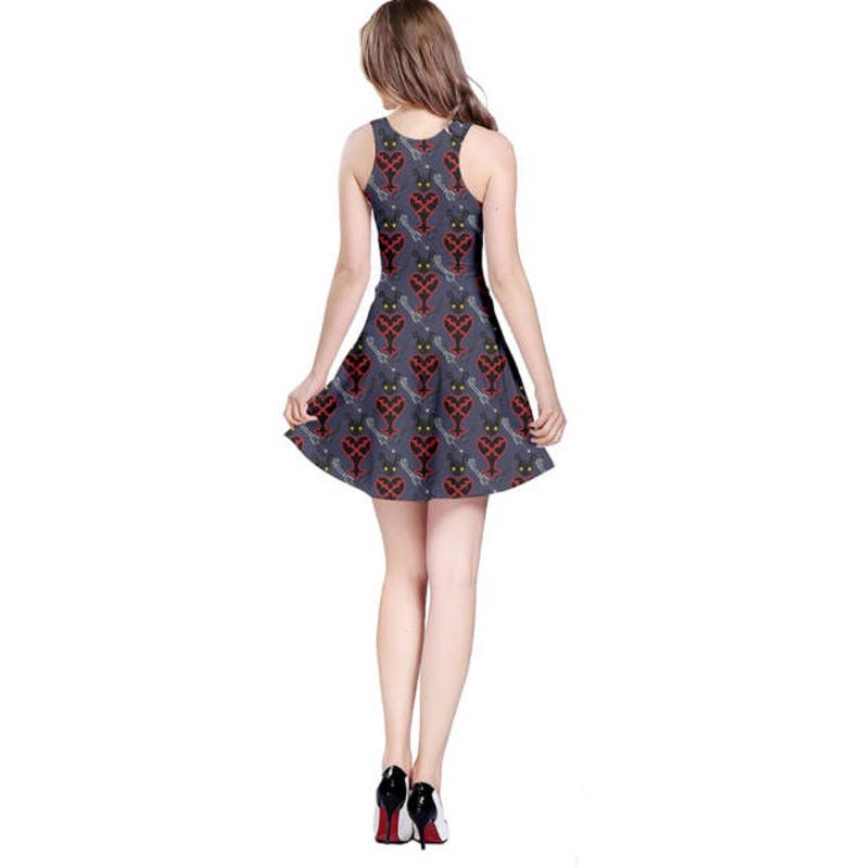 Videogame Dress Heartless Dress Cosplay Dress Kingdom Hearts Dress Oddity Apparel Kingdom Hearts Crest Dress